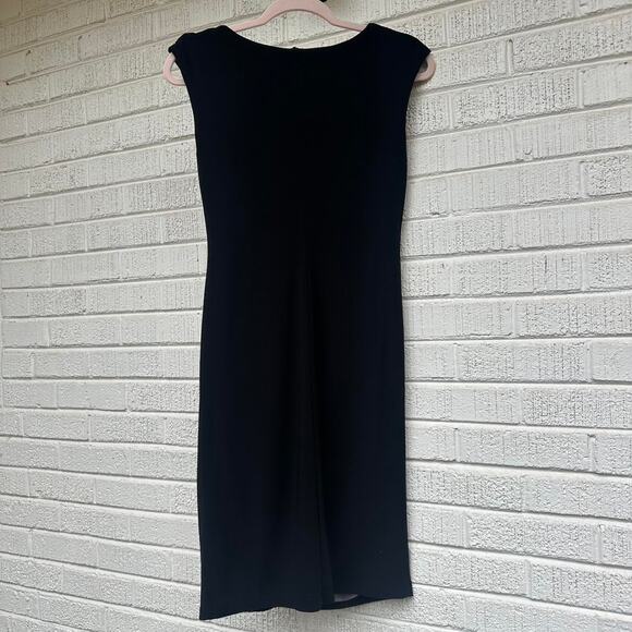 Joseph Ribkoff Vintage Y2K Digital Rose Printed Black Dress - Picture 2 of 3